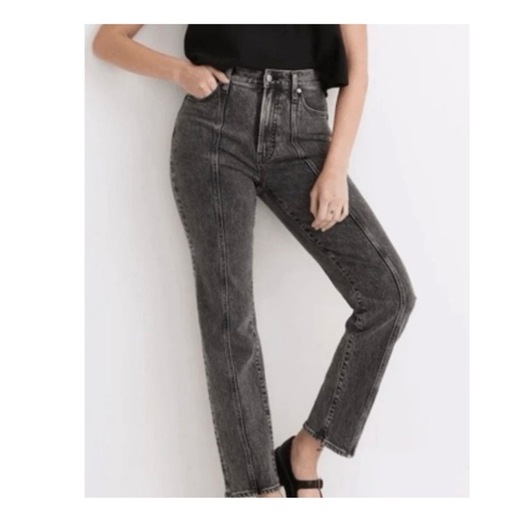 Madewell Denim - 💵Madewell The Perfect Vintage Straight Jean Front Seam in Faded Gray Size 27